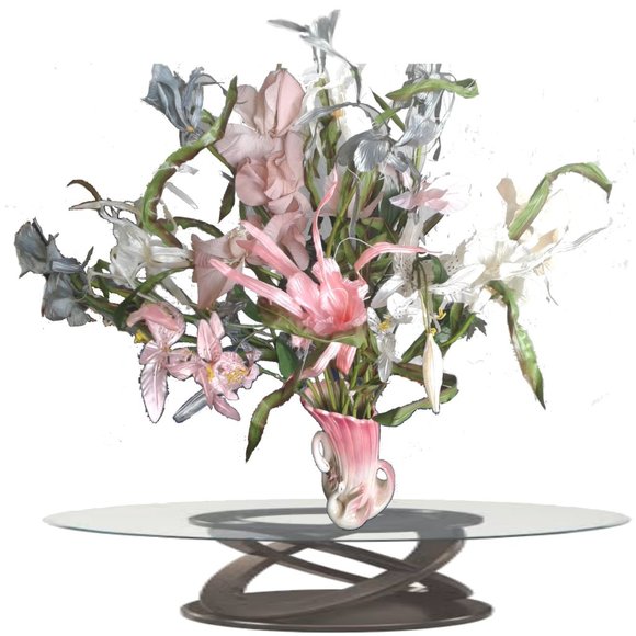 Silk Artificial Flowers With Vase - Picture 3 of 9